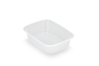 takeaware.nl Saus- en amusebakjes Salade & Saus bakjes 125ml 108mm rechthoekig transparant