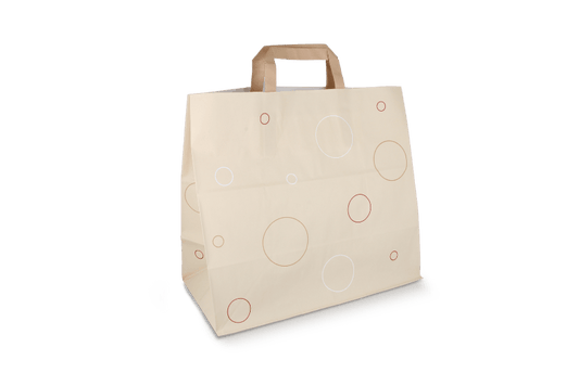 TakeAware.nl Papieren tassen Groot bubbles 90 gr. 32+17x29cm