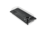 TakeAware.nl Sushi tray HP-02 + deksel 220x90x20mm Zwart