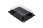TakeAware.nl Sushi tray HP-03 + deksel 160x115x20mm Zwart
