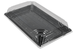 TakeAware.nl Sushi tray SY-09 + deksel 237x145x20mm Zwart