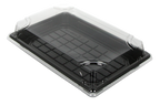 TakeAware.nl Sushi tray HP-09 + deksel 240x150x25mm Zwart