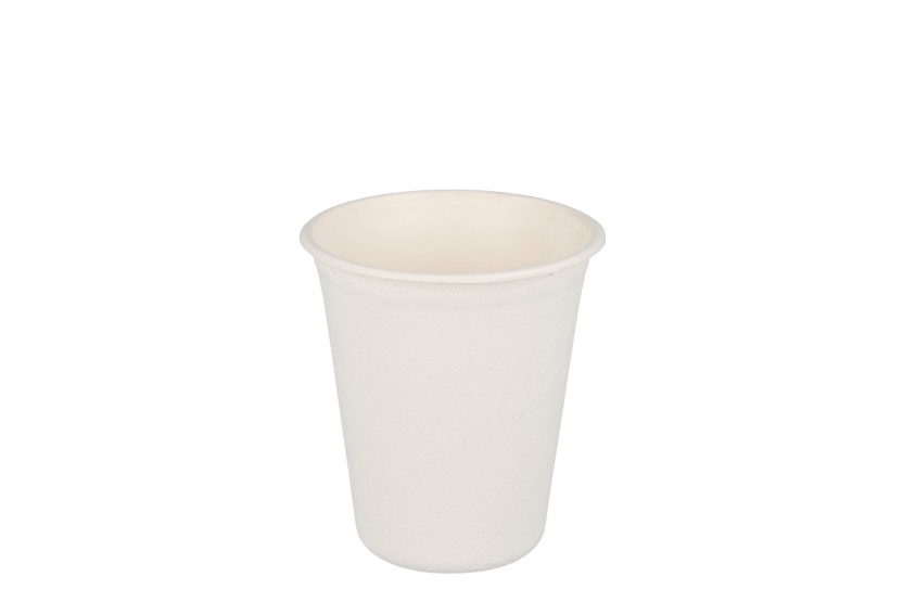 TakeAware.nl Koffiebekers Koffiebeker 230cc 8oz suikerriet wit