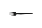TakeAware.nl Herbruikbare snackvork met snijrand 130 mm zwart