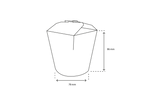 takeaware.nl Wok to go bekers Wok to Go beker 16oz 400ml karton wit