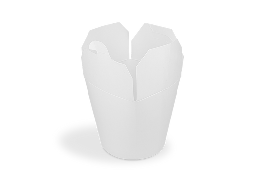 takeaware.nl Wok to go bekers Wok to Go beker 16oz 400ml karton wit