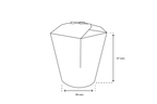 takeaware.nl Wok to go bekers Wok to Go beker 26oz 750ml karton wit