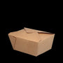 Take-Away-Boxen, Pappe 750 ml, braun PE-beschichtet