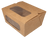 Menüboxen mit PLA-Sichtfenster 750ml 110 x 90 x 63 mm FSC®Mix BIO