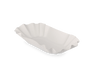 Pappschalen 22,5 x 14 x 3,7 cm, weiß, oval 