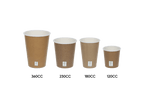 takeaware.nl Koffiebekers Kartonnen koffiebeker 180cc 7.5oz kraftlook