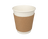 Manschetten für Kaffeebecher 230 ml, Pappe, braun