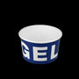 Eisbecher, 240 ml ø 90 mm 8 oz, Pappe Blau 'GELATO'