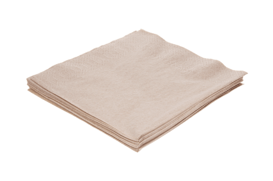 takeaware.nl Servetten Servet 2 laags 1/4 vouw 40x40cm papier kraft BIO