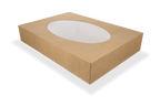 takeaware.nl Cateringdozen Cateringdozen kraft middel met venster 46x32x8cm BIO