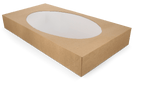 takeaware.nl Cateringdozen Cateringdozen kraft groot met venster 56x32x8cm BIO