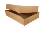 takeaware.nl Cateringdozen Cateringdozen kraft groot met venster 56x32x8cm BIO