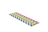 Paper straws color mix 230x6mm BIO