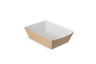 Chips trays A7 kraft/white BIO