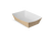 Chips tray A9 kraft/white BIO