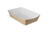 Snackschalen Karton, (A14) 15 x 8,5 x 4,3 cm braun/weiß