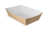 Snackschalen Karton, (A50) 16,7 x 10 x 5,3 cm braun/weiß