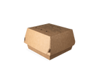 takeaware.nl Hamburgerbakjes Hamburgerbox, bruin 110x115x70mm - BurgerNShake custom - INCL. 15 % korting !
