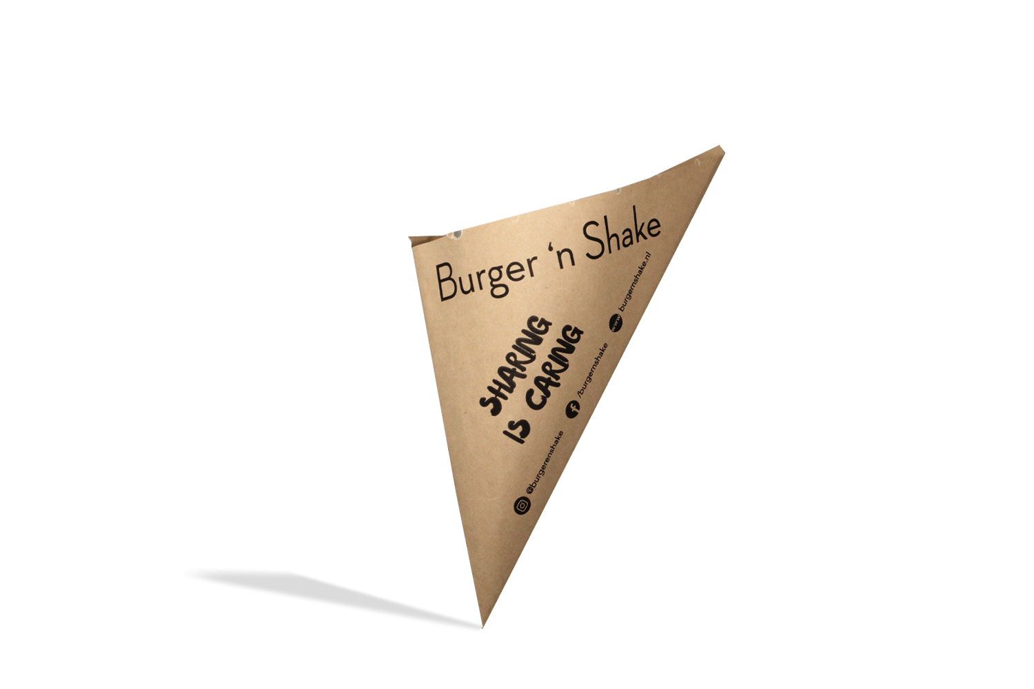 takeaware.nl Puntzak K17 WIT (Extra korting) - BurgerNShake custom